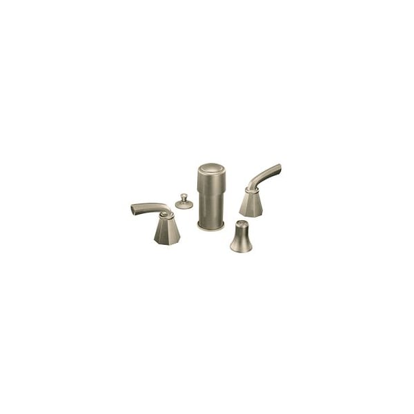 Brushed Nickel Two-Handle Bidet Faucet